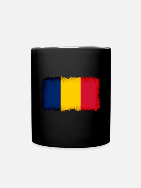 Tschad als Tschad - Tasse einfarbig - Schwarz