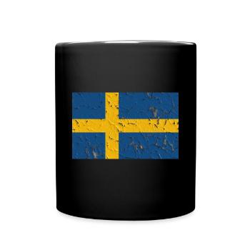 Suède - Mug uni - noir - Devant