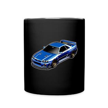 Jdm / Tuning / Turbocompresseur / Jantes / Chiptuning - Mug uni - noir - Devant