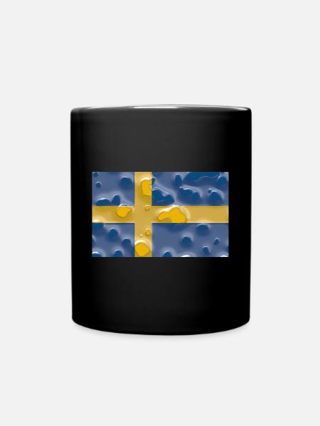Schweden - Tasse einfarbig - Schwarz