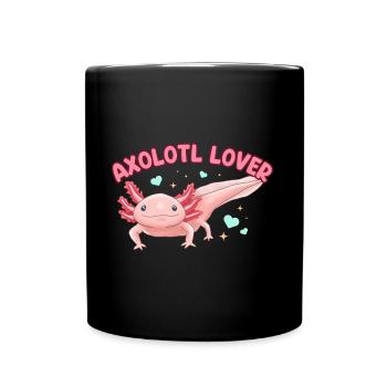 Axolotl-Liebhaber Design für Axolotl-Liebhaber - Tasse einfarbig - Schwarz - Vorne