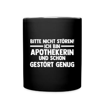 Apotheke Pharmazie Mediziner Apothekerin - Tasse einfarbig - Schwarz - Vorne