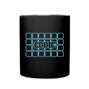 Nom d’homme Eddie - Mug uni - noir - Devant