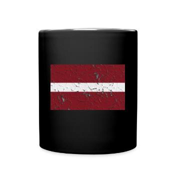 Gift for Latvia - Full Colour Mug - black - Front
