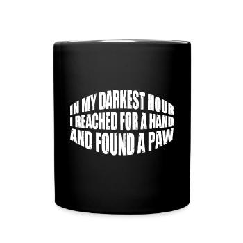 J’ai tendu la main et j’ai trouvé une patte 11 - Mug uni - noir - Devant
