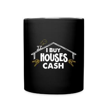 J’achète des maisons au comptant Investisseur immobilier - Mug uni - noir - Devant