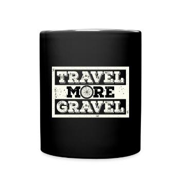 Voyagez plus de gravier - Mug uni - noir - Devant
