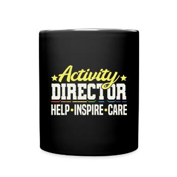 Awesome Activity Director - Tasse einfarbig - Schwarz - Vorne