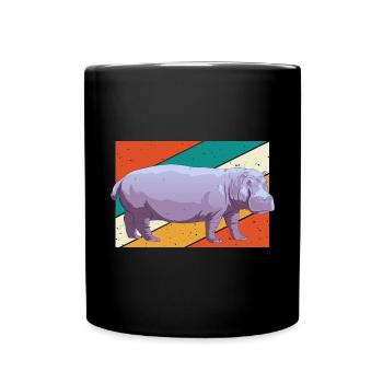 Hippopotame Hippopotame - Mug uni - noir - Devant
