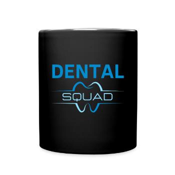 Dental Squad - Zahnarzt Geschenk - Tasse einfarbig - Schwarz - Vorne
