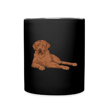 Foxred Labrador Fox Red Labrador Retriever - Full Colour Mug - black - Front