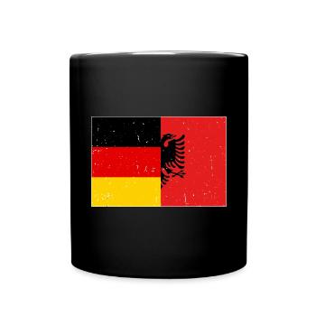 Drapeau albanais Aigle albanais Shqiponja - Mug uni - noir - Devant