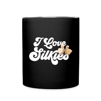 Seidenhuhn Poulet soyeux - Mug uni - noir - Devant