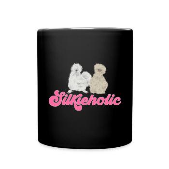 Seidenhuhn Poulet soyeux - Mug uni - noir - Devant