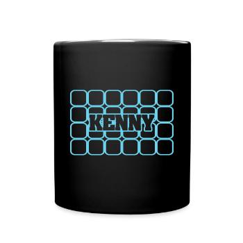 Nom d’homme Kenny - Mug uni - noir - Devant