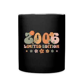 18e anniversaire 2006 Année de naissance - Mug uni - noir - Devant