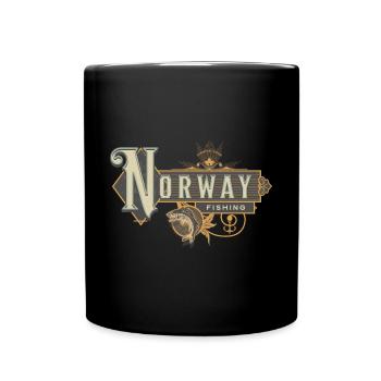 Norway Fishing Angler Fishing Trip - Full Colour Mug - black - Front
