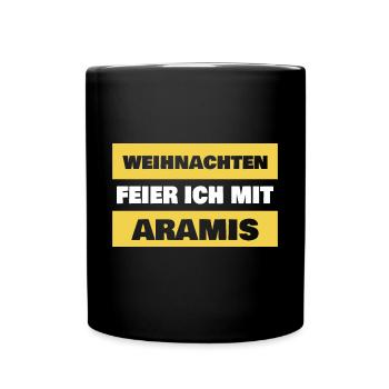 Vorname Aramis - Tasse einfarbig - Schwarz - Vorne