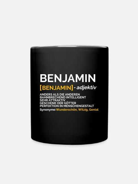 Benjamin - Tasse einfarbig - Schwarz
