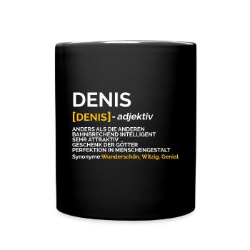 Denis - Tasse einfarbig - Schwarz - Vorne