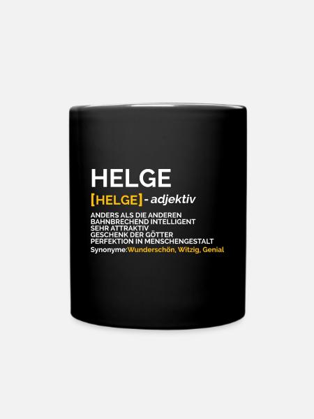 Helge - Tasse einfarbig - Schwarz
