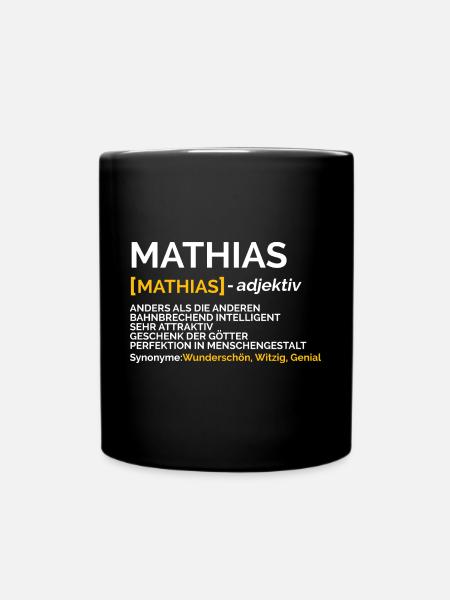 Mathias - Tasse einfarbig - Schwarz