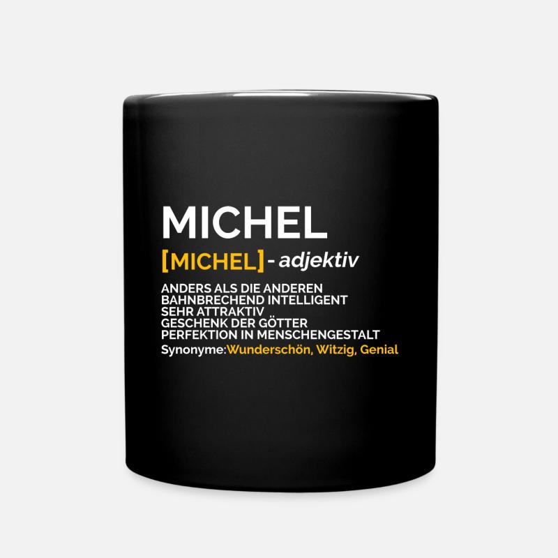 Michel - Tasse einfarbig - Schwarz
