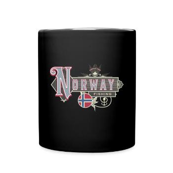 Norway Fishing Angler Fishing Trip - Full Colour Mug - black - Front