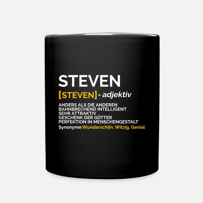 Steven - Tasse einfarbig - Schwarz