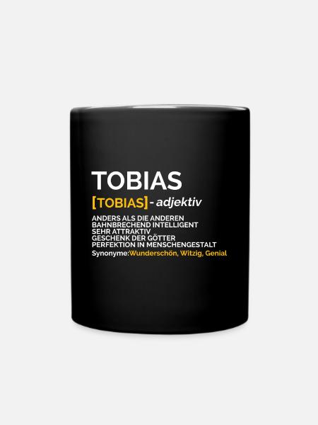 Tobias - Tasse einfarbig - Schwarz