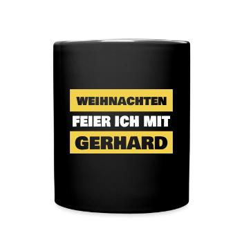 Gerhard comme prénom - Mug uni - noir - Devant