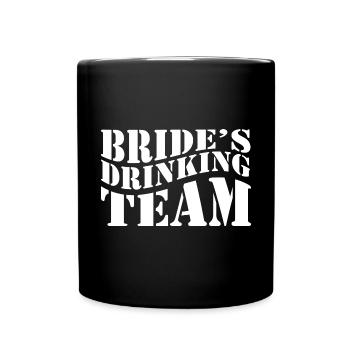 Braut Bräutigam Party Hochzeit Hochzeit - Tasse einfarbig - Schwarz - Vorne