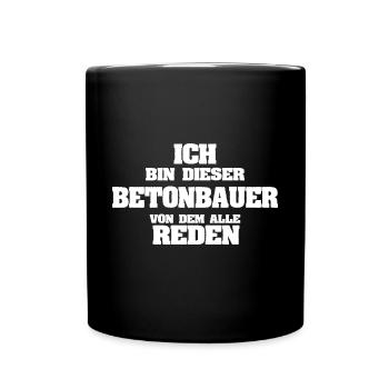 Gift for concrete worker - Full Colour Mug - black - Front