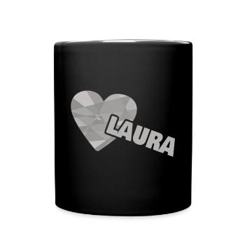 Laura - Mug uni - noir - Devant