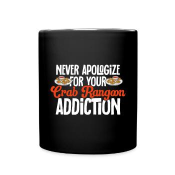 Krabben Rangoon Crab Rangoon - Full Colour Mug - black - Front