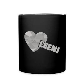 Chère Leeni, - Mug uni - noir - Devant