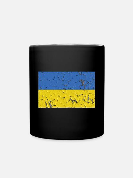 Ukraine - Ensfarvet krus - sort