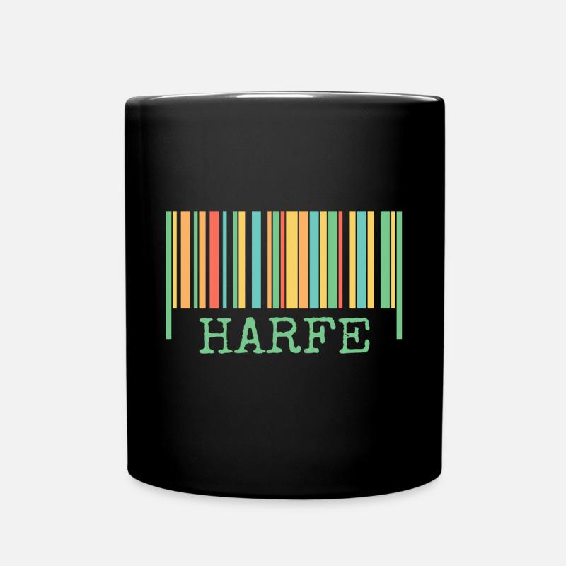 Harfe Harfe - Tasse einfarbig - Schwarz