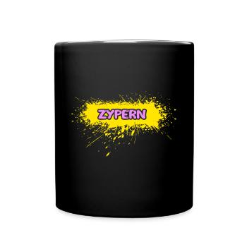Sonne Zypern - Tasse einfarbig - Schwarz - Vorne