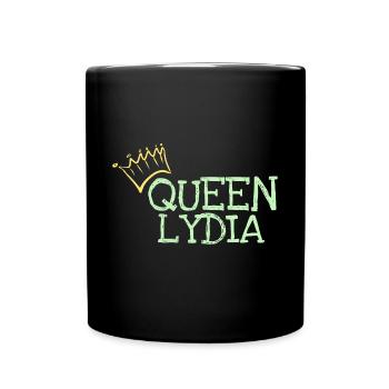 Vorname Lydia - Tasse einfarbig - Schwarz - Vorne