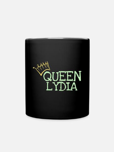 Vorname Lydia - Tasse einfarbig - Schwarz