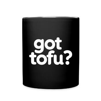 Tofu Lustiges - Tasse einfarbig - Schwarz - Vorne