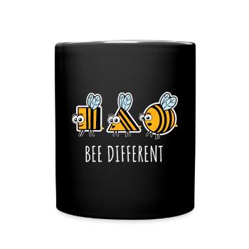 Bees Bees Bees Trend Diversity Bee Different - Full Colour Mug - black - Front