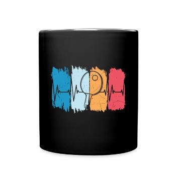 Table Tennis Ping Pong - Full Colour Mug - black - Front