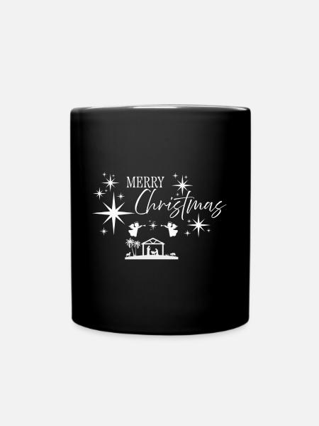 Merry Christmas - Full Colour Mug - black