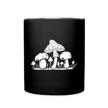 Morel Mushrooms Mushroom Tour Mushroom Collection Mushroom Hunters - Full Colour Mug - black - Front