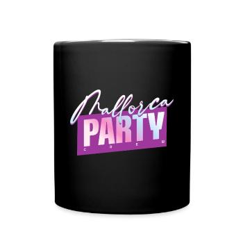 Mallorca Party Crew - Tasse einfarbig - Schwarz - Vorne