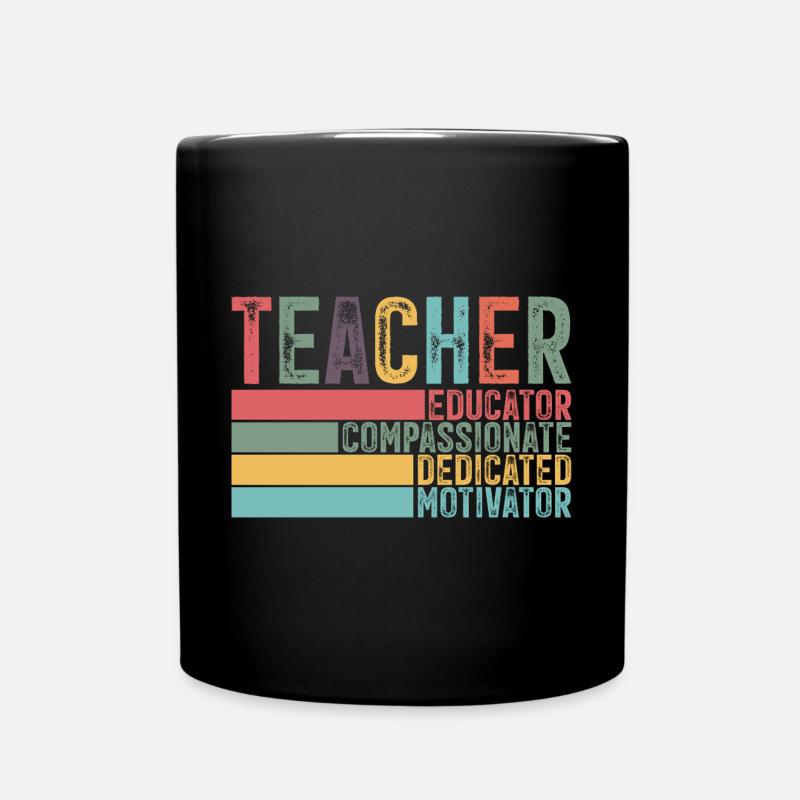 Teacher - Tasse einfarbig - Schwarz