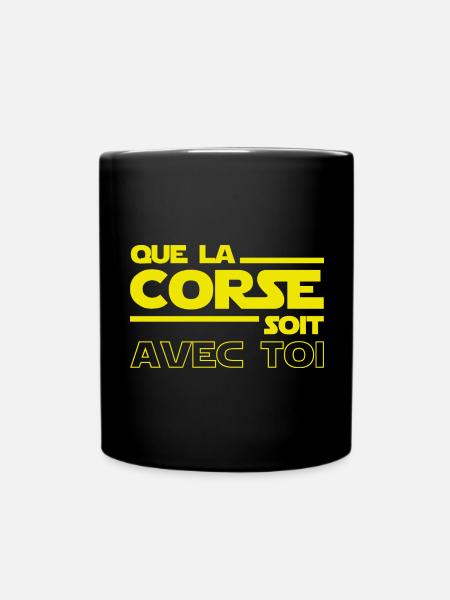 Que la Corse soit avec toi - Mug uni - noir