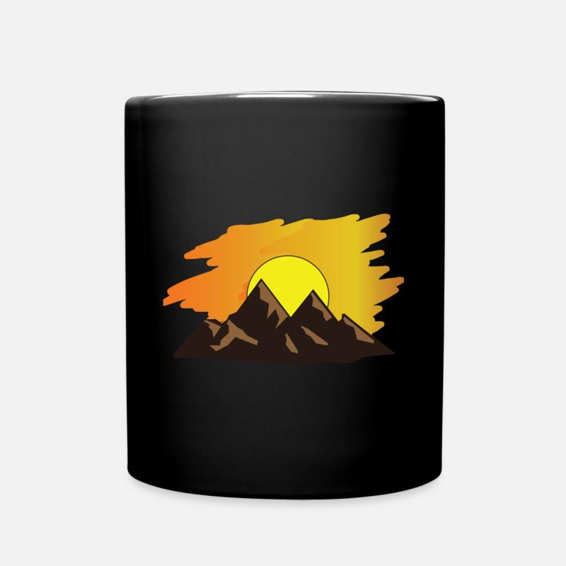 mountains - Full Colour Mug - black